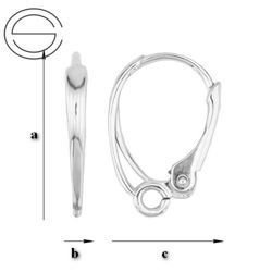 BA-70 Leverbacks - Earring Hooks - Sterling Silver 925