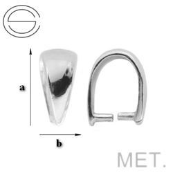 KWM-05 Krawatka do Swarovskiego Mosiądz srebrzony