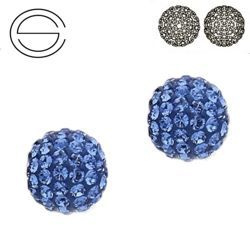 86001 MM 8 Swarovski Pavé Ball SAPPHIRE