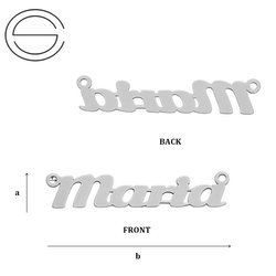 CL-219 MARIA Name Pendant 7,0 x 34,4 mm Sterling Silver 925