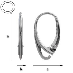 BBA-1 Leverbacks - Earring Hooks - Sterling Silver 925 / gram