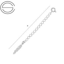 P-CL-387 EXTENSION chain 5cm. Silver 925