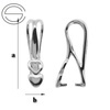 KW-45 Bail for Swarovski Silver 925