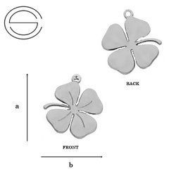 CL-629 Zawieszka KONICZYNA 9,5 mm Srebro 925