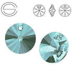 6428 MM 6 Swarovski XILION Disc LIGHT TURQUOISE
