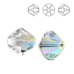 5328 MM 4 Swarovski XILION Bicone Crystal SHIMMER SHIM