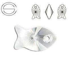 6727 MM 18 Swarovski Fish CRYSTAL