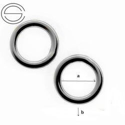 KL-1,2 Kółka ogniwka zamknięte / zlutowane  z drutu o średnicy 1,2mm Srebro 925 /gram