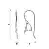 BO-15 Bigle otwarte do Swarovskiego Srebro 925 /gram