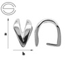 KW-8 Bail for Swarovski Silver 925