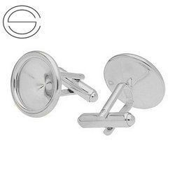 MT-73/14 Spinki do mankietów do wklejania Rivoli 1122 Srebro 925 /gram