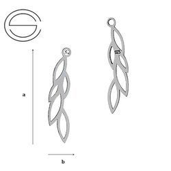 CL-426 Openwork Pendant 21,0 mm Sterling Silver 925