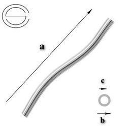 RS-1,5 Rurka skręcana o średnicy 1,5mm Srebro 925 /gram