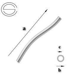 RS-1,5 Rurka skręcana o średnicy 1,5mm Srebro 925 /gram