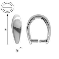 KWP-01 Krawatka do Swarovski Srebro 925 RODOWANE