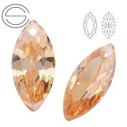 MZ WH II MM 14 x 7 Cyrkonia - markiza CHAMPAGNE