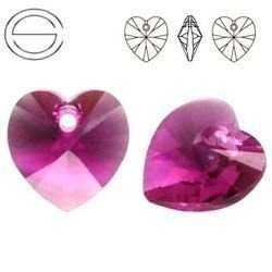 6228 MM 14 Swarovski Heart FUCHSIA