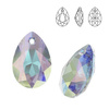 6433 MM 16 Swarovski Pear Cut Crystal AB