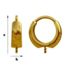 BKZ-77 Snap Earrings Silver Gold Plated