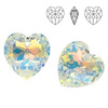 6215 MM 18 Swarovski Heart Crystal AB