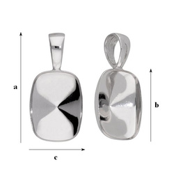 KWP-100/14 Bail for 4568 Silver 925 RHODIUM