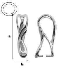 KWP-33 Krawatka Srebro 925 RODOWANE