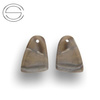 KS-0010 Krzemień pasiasty kamień 22x16 mm (para)
