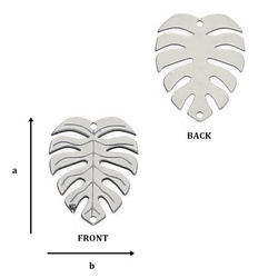 CL-304/BW Baza MONSTERA 10 x 8,2 mm Srebro 925