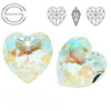 6215 MM 18 Swarovski Heart BLUE AB BLAB