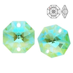 8116 MM 14 Swarovski Octagon ANTIQUE GREEN BLAB