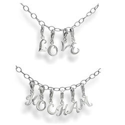 Srebrna zawieszka - charms - ALFABET - Z - pr. 925