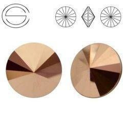 1122 SS 39 Swarovski Rivoli ROSE GOLD ROGL F