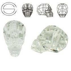 5750 MM 13 Swarovski Skull Bead CRYSTAL
