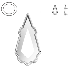 4731/S MM 10 Swarovski Kite - Rhodium