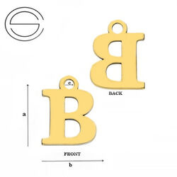 CL-213M "M" Pendant 10,3 x 12,9 mm Sterling Silver 925