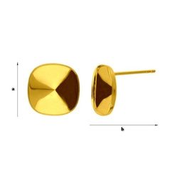 GWZ-85/12 STUD EARRING FOR 4470 SILVER 925 GOLD PLATED