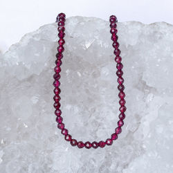 KN-RF-3,0 GAR Natural stone - round faceted - GARNET 10 pcs.