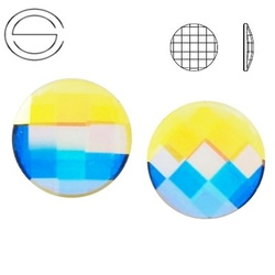 2035 MM 6 Swarovski Chessboard Circle Crystal AB F