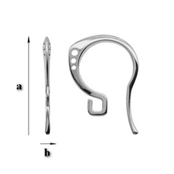 BO-5  Earwires Silver 925