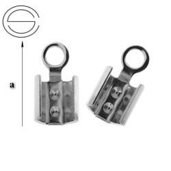 ZDKP-3/4 Zakończenia Srebro 925 RODOWANE