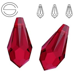 6000 MM 11 x 5,5 Swarovski Drop SCARLET