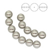 PRECIOSA 131-10-011 Round Pearl Maxima 6 mm LIGHT GREY 1 pkg. = 10 pcs.
