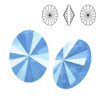 4122 MM 14 Swarovski Oval Rivoli SUMMER BLUE SHINY