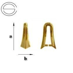 KBBZ-6 Krawatka do Swarovski Srebro 925 POZŁACANE