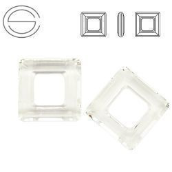 4439 MM 14 Swarovski Square Ring CRYSTAL