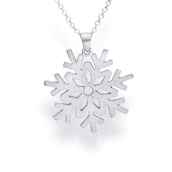 Srebrny naszyjnik ŚNIEŻYNKA - SREBRO p. 925