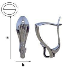BK-7 Bigle zatrzaskowe do podwieszania Sr. 925 /gram