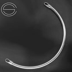 RLW-2/90 Rurka wykończona - łuk 90 mm Srebro 925