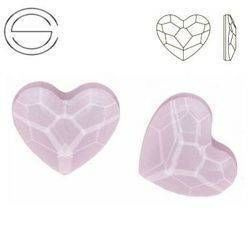 2808 MM 10 Swarovski Heart FB POWDER ROSE