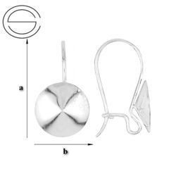 BZ-43/10 Bigle zamknięte do wklejania Rivoli 1122 ss 47 - 10mm Srebro 925 /gram